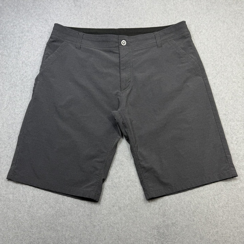 Kuhl Shift Amphibia Shorts Men 38 Gray Nylon Stretch 12 Inch 5129 Outdoor Hiking